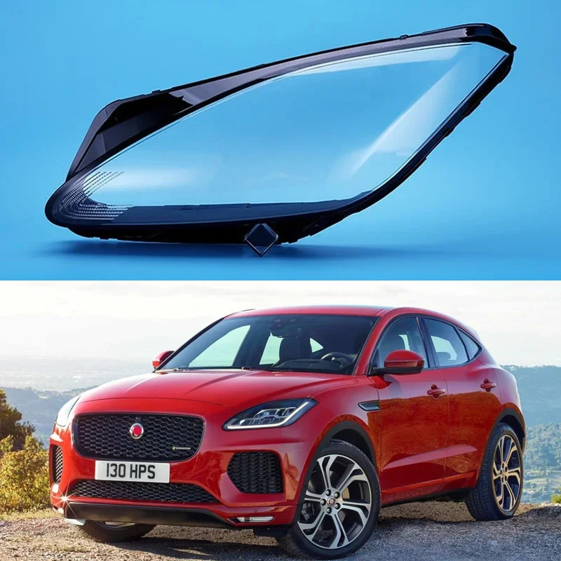 For Jaguar E-PACE epace 2018 2019 2020 Car headlight cover Transparent Lamp Shell Lampcover Plexiglass Original Lampshade 1PCS