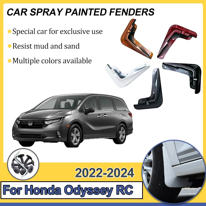 

Автомобильные брызговики для Honda Odyssey RC 2022 2023 2024, автоматические брызговики, передние и задние крылья, брызговики, инструменты, аксессуары
