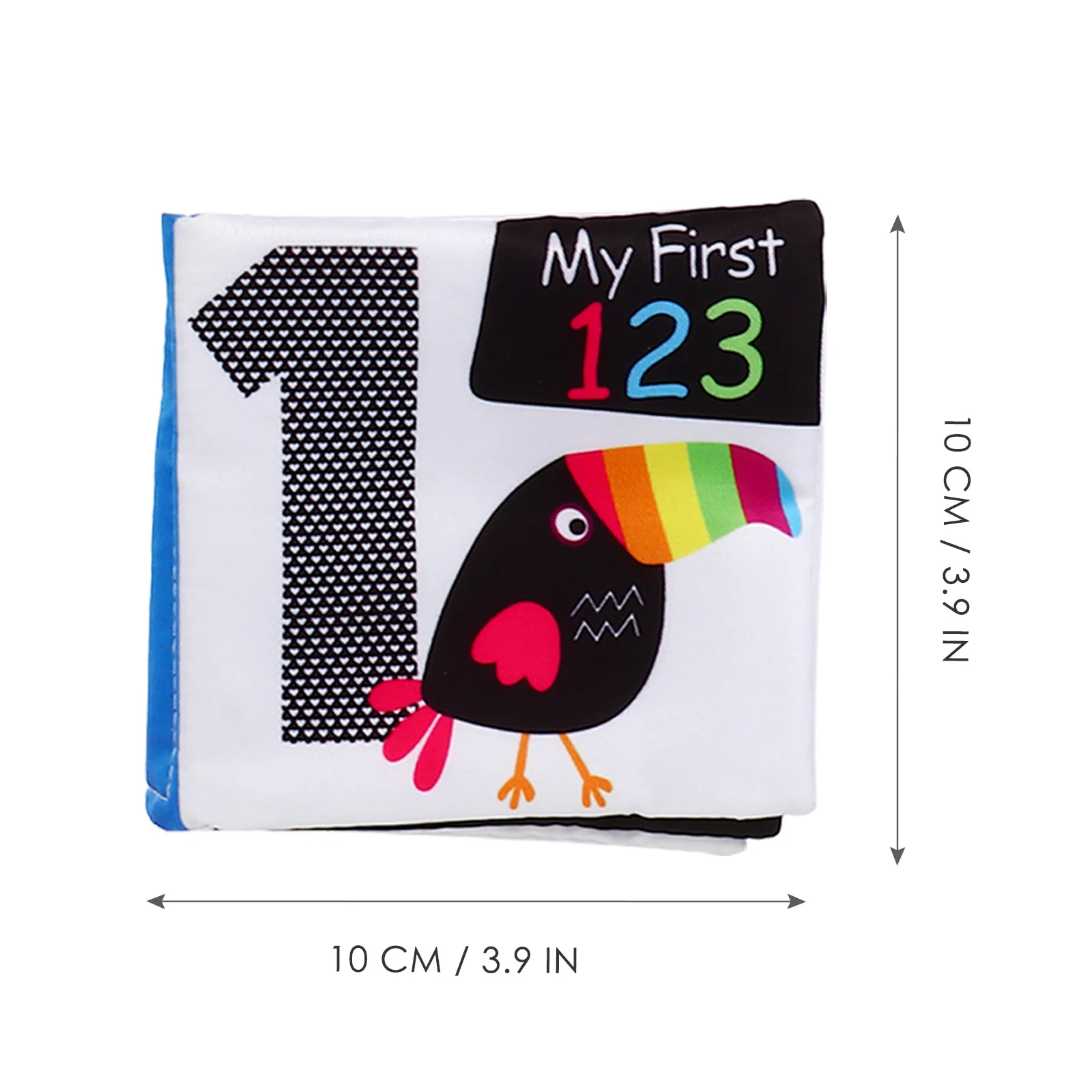 Zestaw 4 książeczek materiałowych dla niemowląt, edukacyjny prezent dla dzieci w wieku 6-12 miesięcy, rozwój sensoryczny, dźwięk chrastenia, materiał