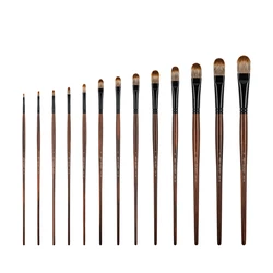 ArtSecret Half Circle Hair Korea Taklon 2014FB Wooden Handle Acrylic And Oil Paint Brushes Artistic Art Supplies For Drawing