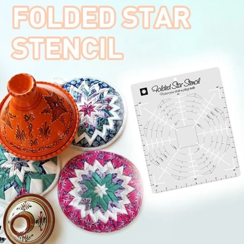 Dropship Hot Pad Interfacing Templates Patchwork Guide Ruler Quilting Pad PET Templates