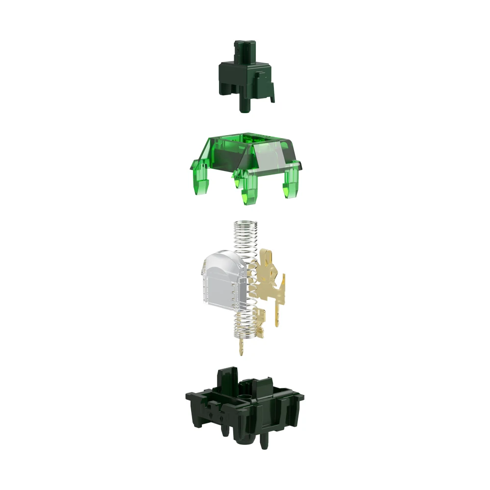 Custom Akko x MonsGeek Green Fog Switch 5 Pin 60gf Heavy Linear Pre Lubed Compatible MX Mechanical Keyboard LED Diffuser Gift