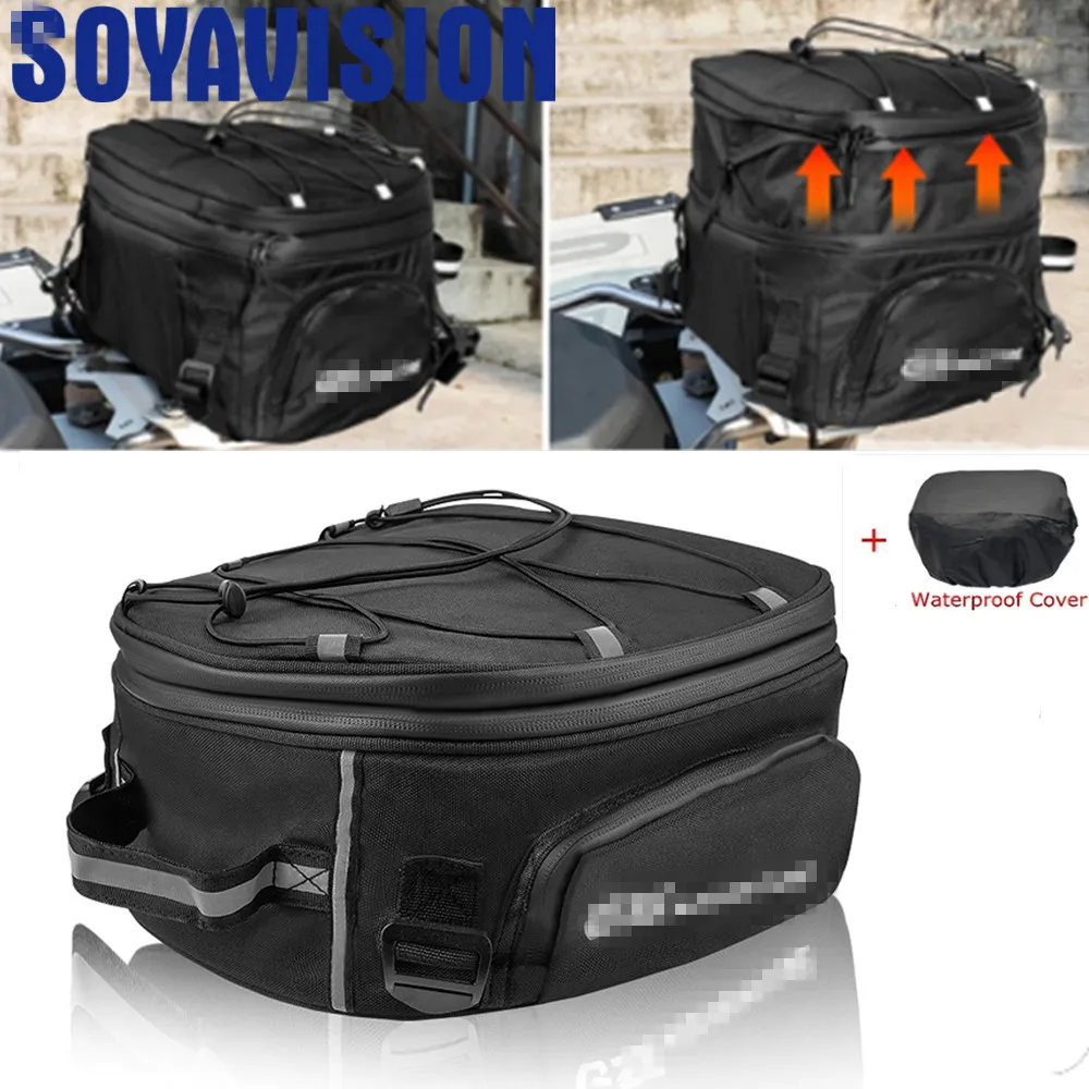 

Waterproof Motorcycle Tail Bag For BMW R1250GS R1200GS LC Advenutre F850GS F750GS Honda Yamaha Kawasaki Rear Seat Bag Luggage