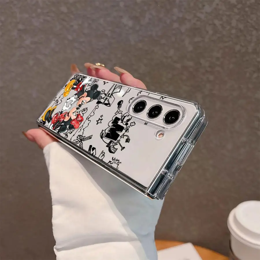 ديزني ميكي ميني ماوس شفاف لينة غطاء الهاتف حقيبة لهاتف سامسونج غالاكسي ZFold3 ZFold7 ZFold4 ZFold6 Z أضعاف 7 6 5 4 3 #2