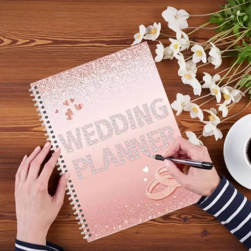 Undated Wedding Planner Notebook Thick Paper Multifunction Wedding Planning Book Checklist Detailed Creative