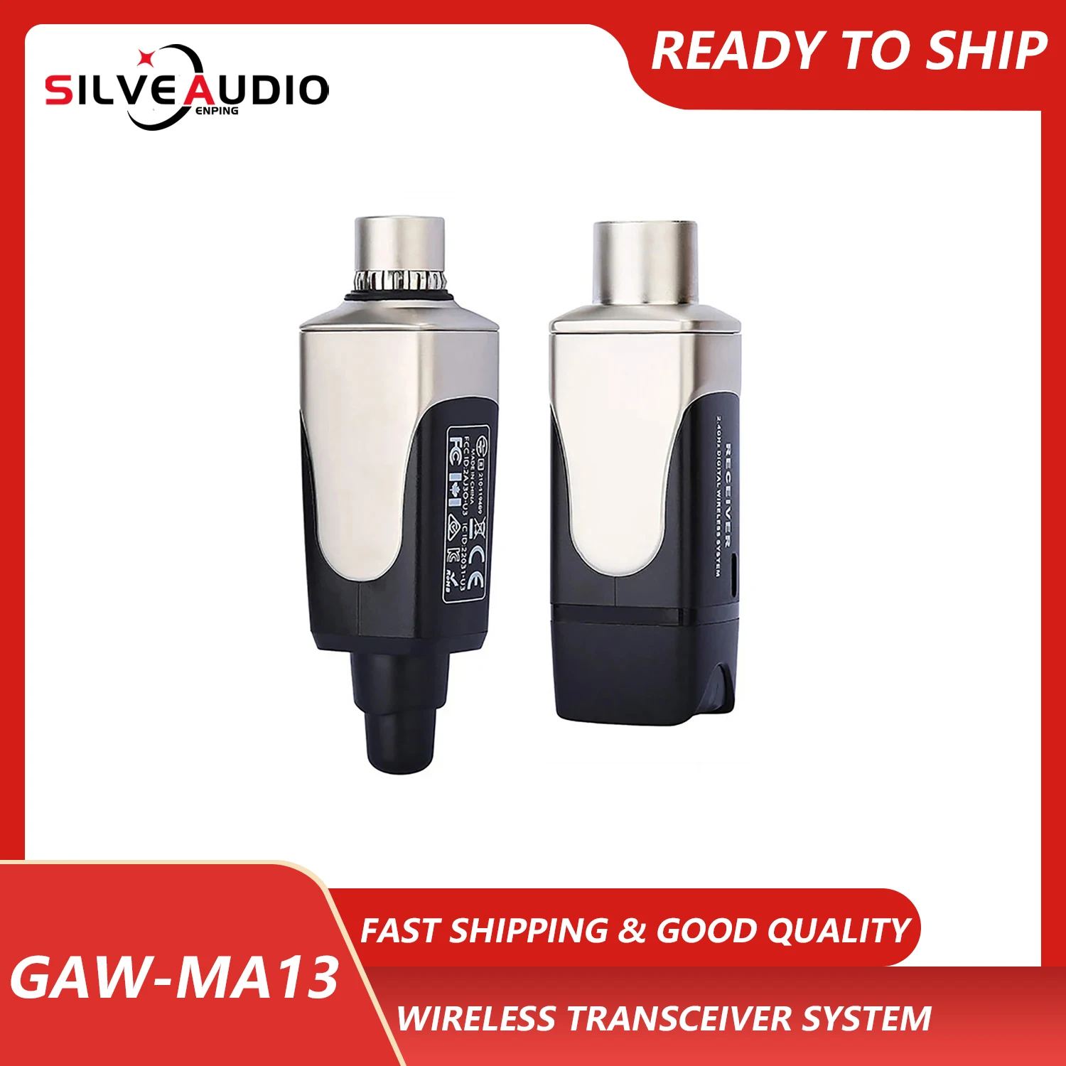 

GAW-MA13 Microphone 2.4G wireless transmission system transmitter instrument stage sound universal high quality