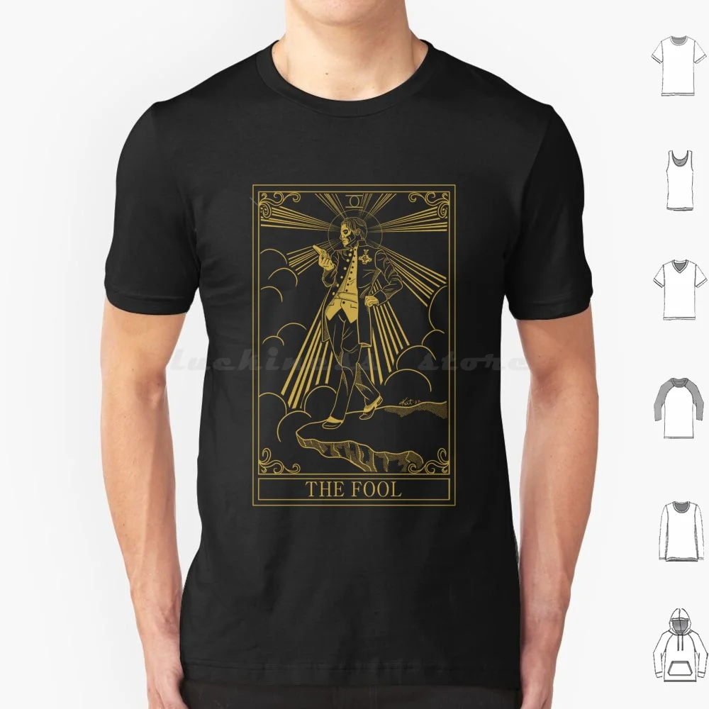 The Fool Ghost Tarot Card T Shirt Cotton Men Women DIY Print Tarot Ghost Ghost Bc Ghost Band Papa Emeritus Papa Nihil Sister