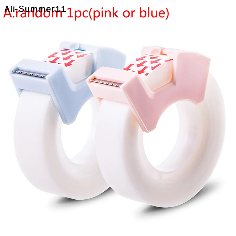【Aa0】1Pc 2026 New Random Color Adhesive Tape With Cutting Tool Writable Invisible Correction Tape School Stationery Supplies
