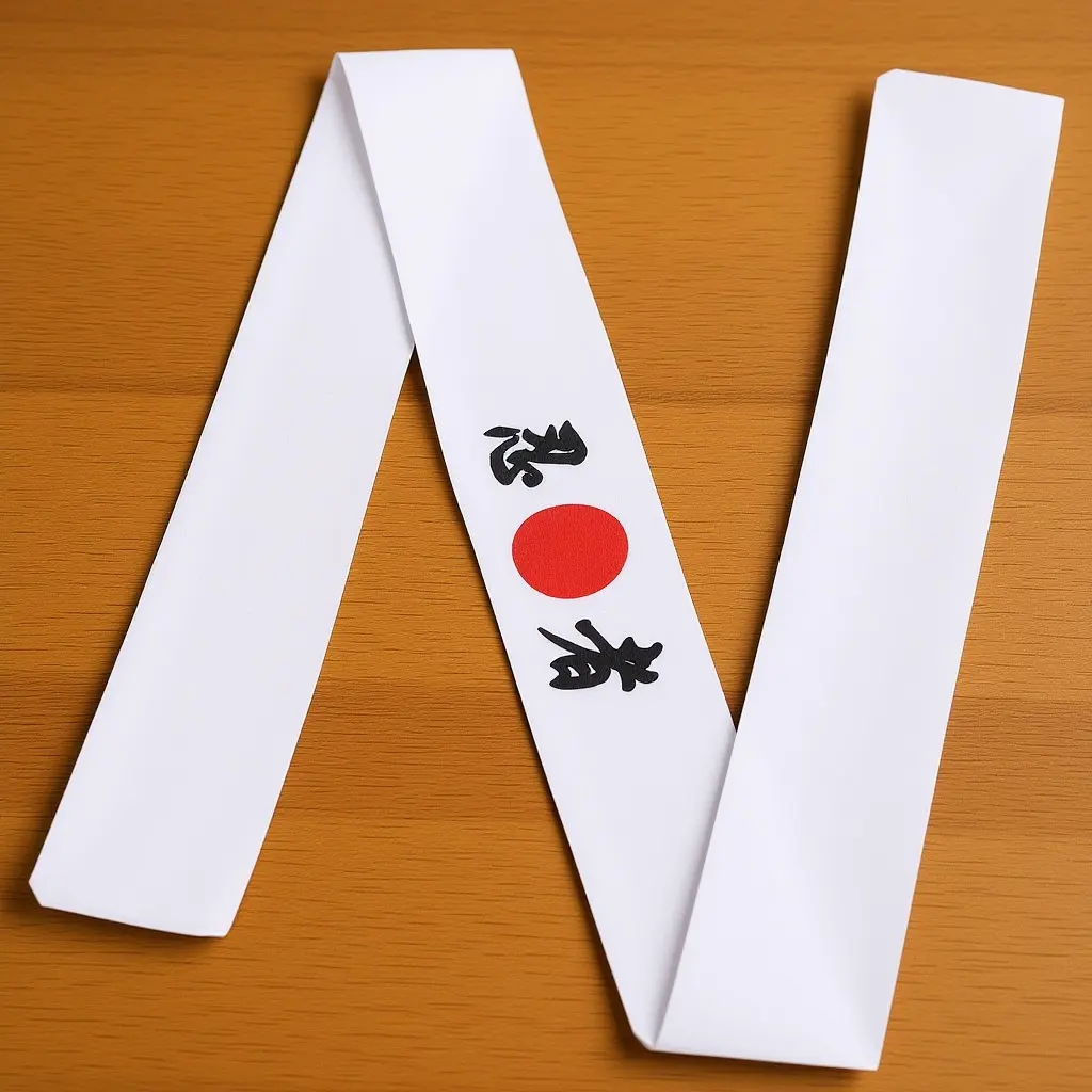 

Japanese Ninja Headband Printed Cotton Sweat Absorbing Hairband for Cooking Sports Karate Sushi Chef Costume Japanese Headband