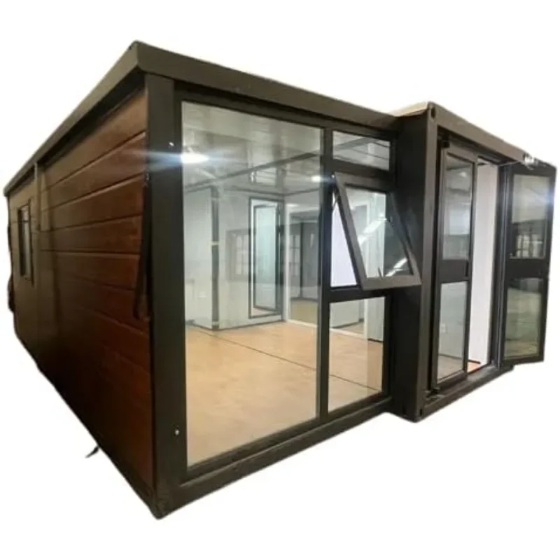 Prefabricated Container House Metal Structure Modular Mobile Tiny Home Prefab Easy Installation Double Wing Container House