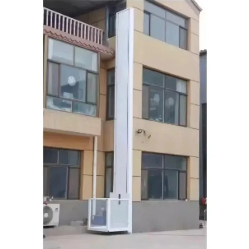 Customizable 2-8m Villa Electric Lift Small Lift Platform Home Elevator Remote Control Operation Smooth Lifting Lowering