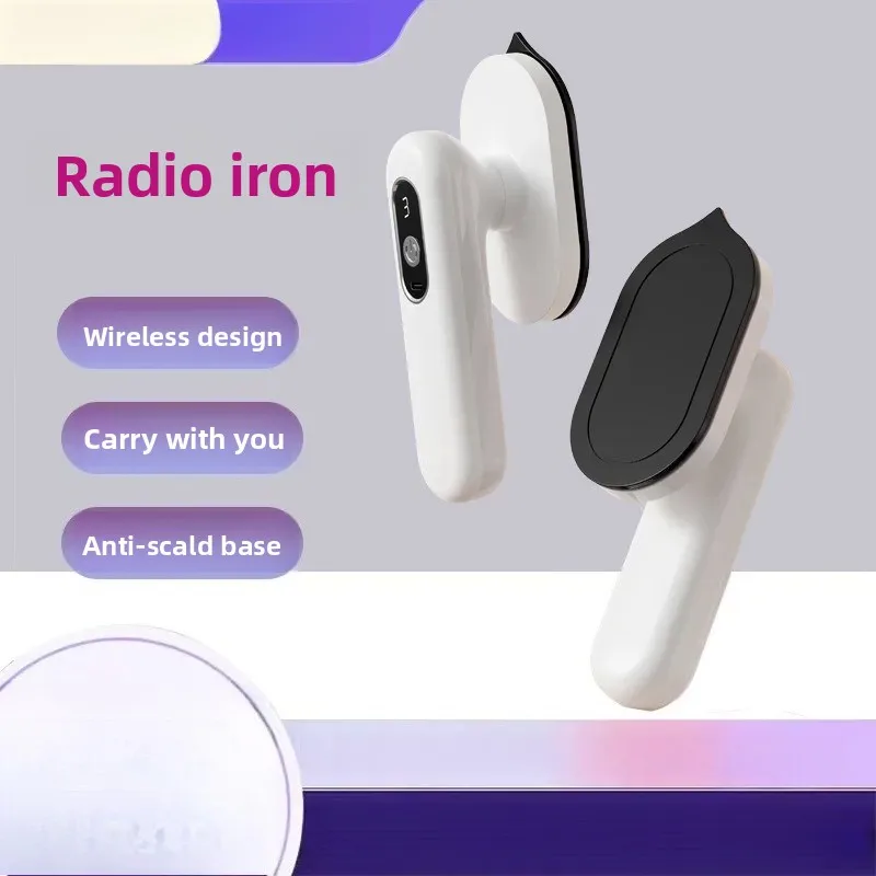 For New Wireless Portable Charging Iron Compact Mini Steam Iron for Students Dormitory Travel Small Power Handheld Garment