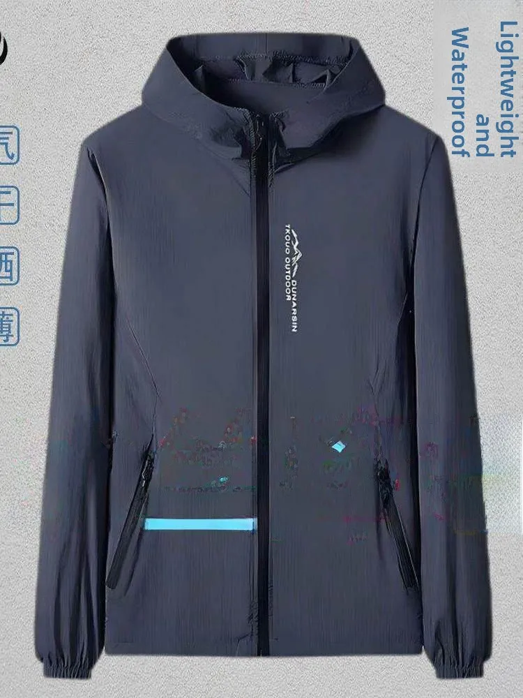 

Мужская летняя куртка из ледяного шелка для активного отдыха, ультратонкая, дышащая, с защитой от УФ-излучения, с капюшоном, легкая, из полиэфирного волокна