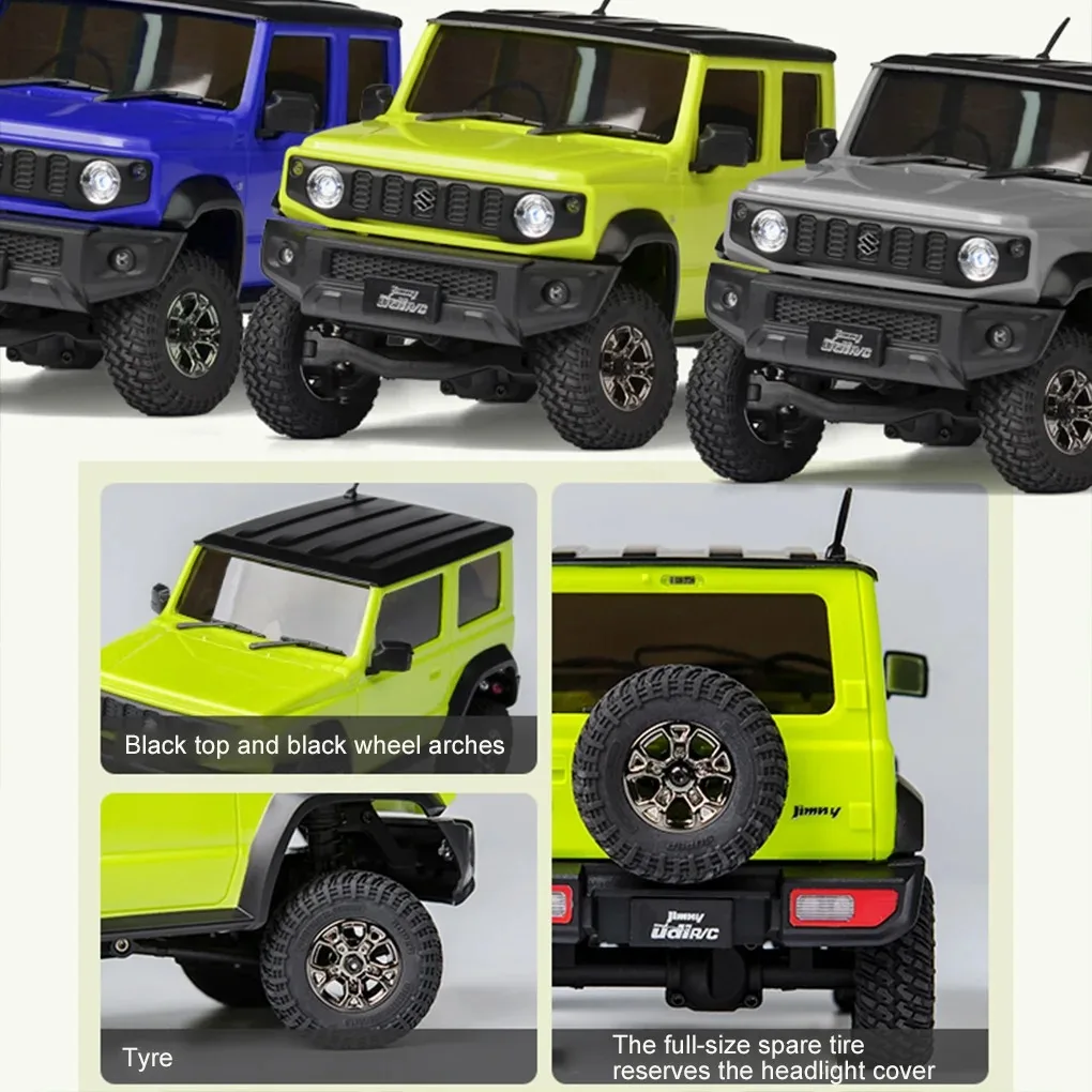 UDIRC UCX2402 RC Auto 1/18 4x4 Simulazione Arrampicata Fuoristrada con Cambio Inversa Modello di Controllo Remoto Auto Giocattolo Regalo