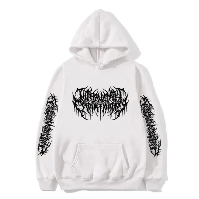 Playboi Carti Narcissist Graphic Hoodie Opium Actual Hate Hip Hop Rapper Sweatshirt Men's Fashion Gothic Oversized Long Sleeve