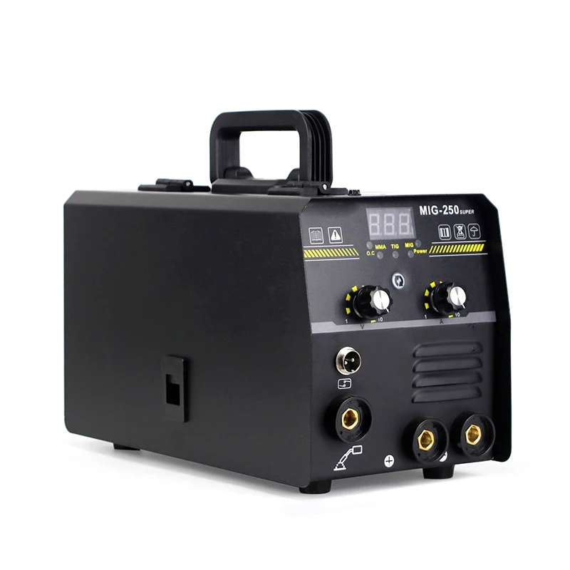 

MIG-250 Mig MMA TIG Безогазовый сварочный аппарат 3 в 1 Super 220 В Сварочное оборудование Интеллектуальная регулировка Инверторный сварочный аппарат IGBT