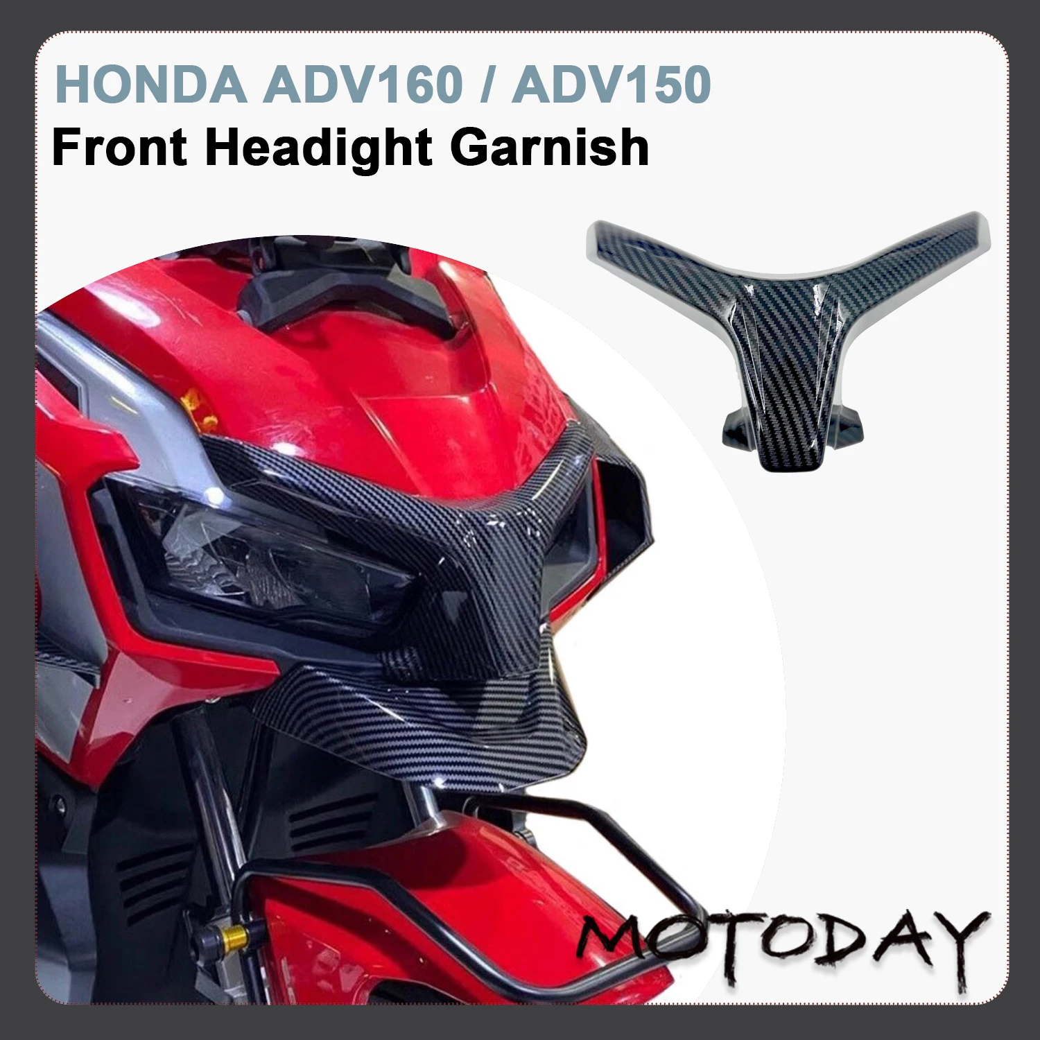 For HONDA ADV160 Headlight Decorative CoverUpper Nose Cowling Cover ADV160 Accessories ADV150 Accessories Motorcycle Accessories