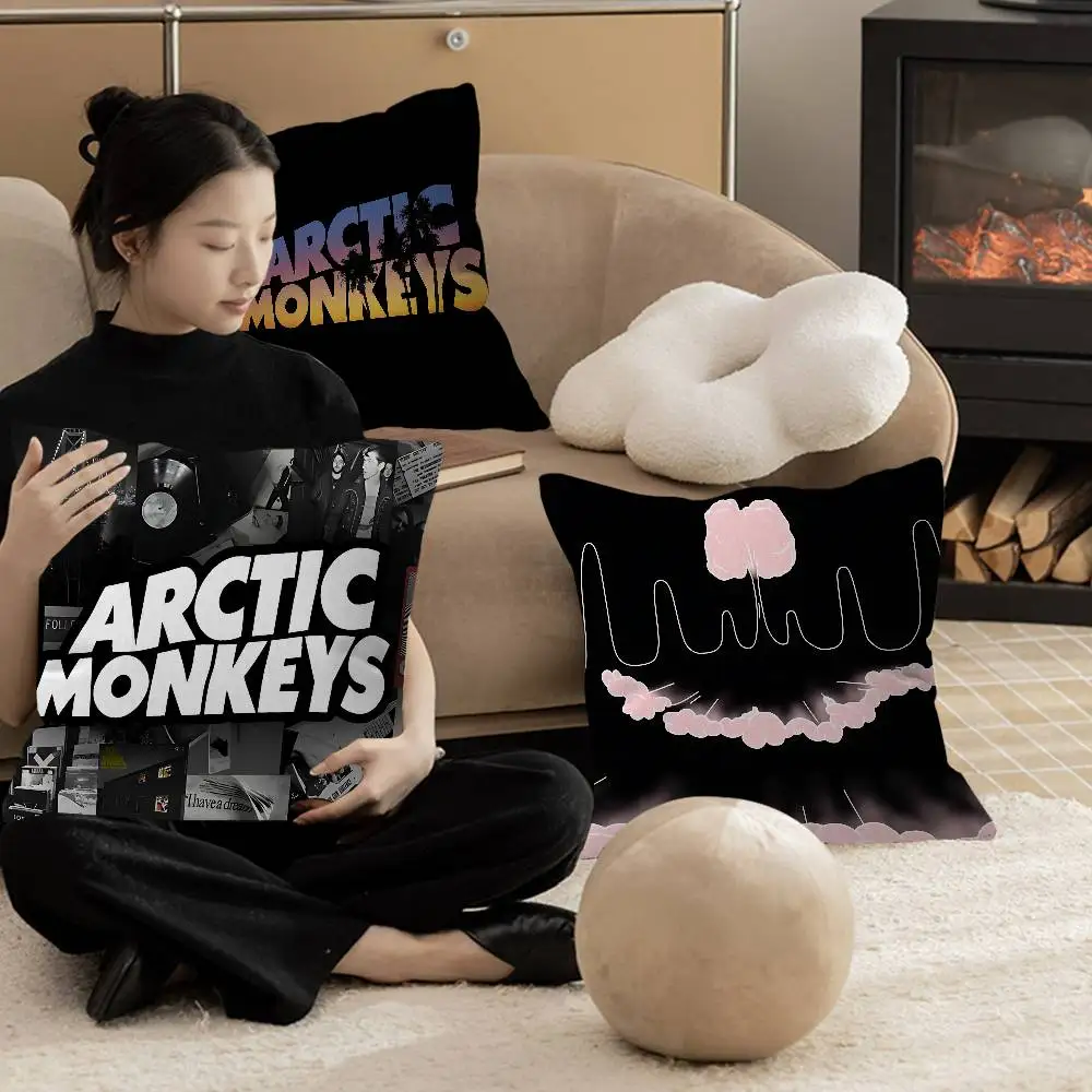 Vintage A-Arctic Band Music M-Monkeys Rock Cushion Cover Pillowcase Upholstery Sofa Throw Pillow Home Decor Pillowcas