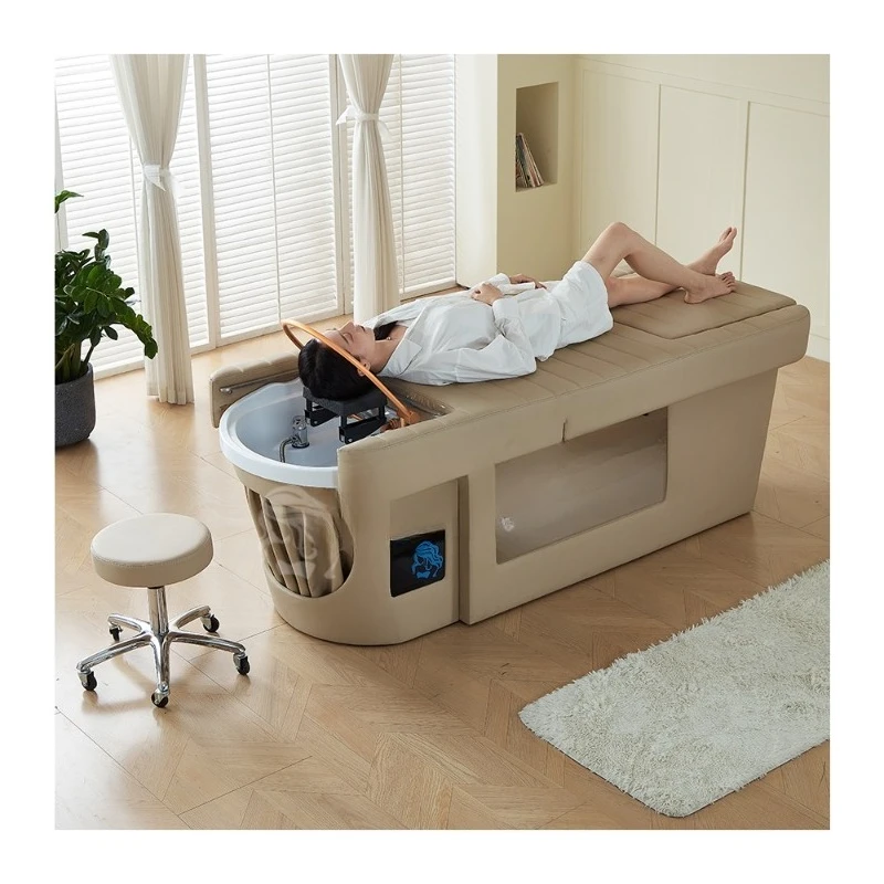 Luxury electric spa bed with adjustable functions, modern design head spa and foot  suitable for hotel use massage bed