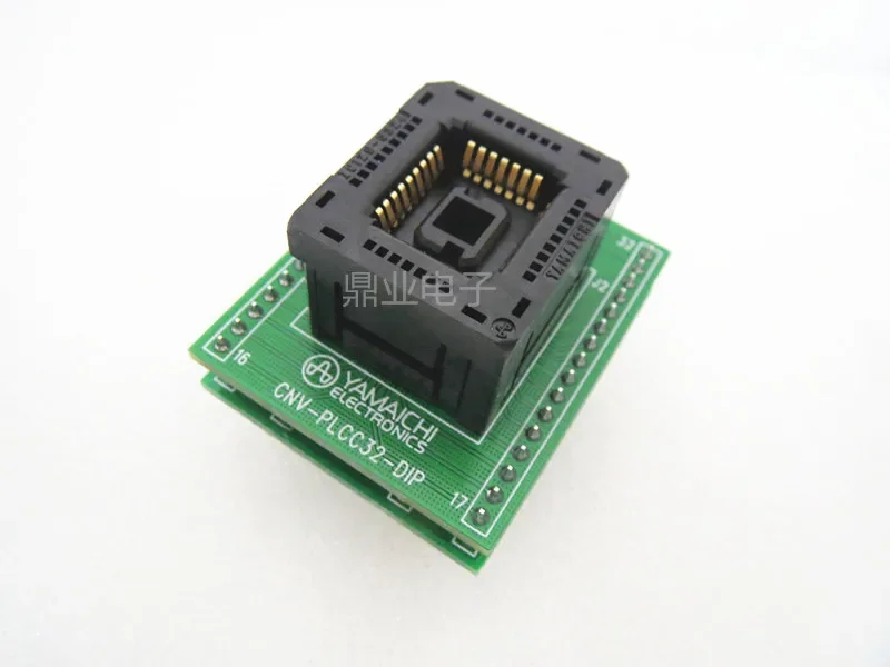 

PLCC32/DIP32 Гнездо для проживания, позолота, сиденье для тестирования микросхем, испытательный стенд для тестовой розетки