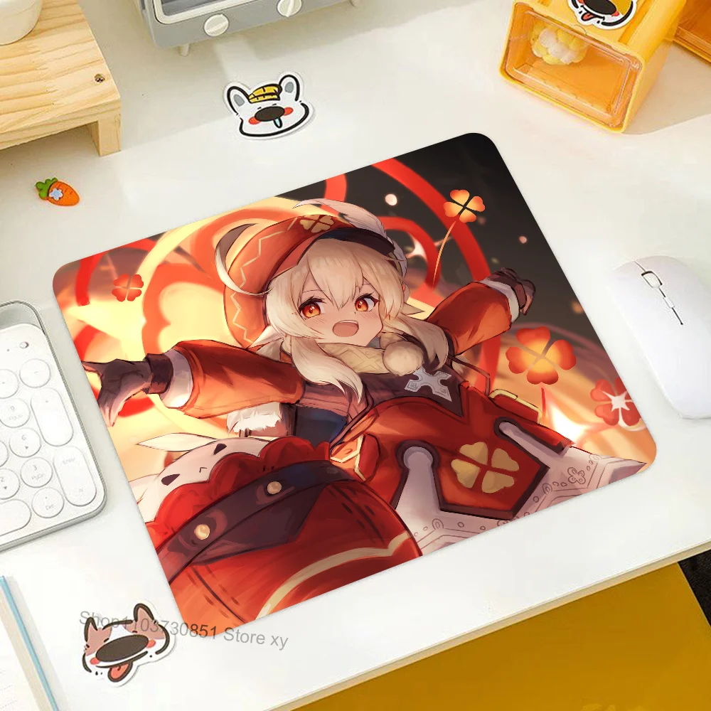 

Klee Genshin Impact Mousepad RGB Small Size Gaming Mouse Pad With LED Light Desk Mat Super Smooth Non-slip Rubber Bottom