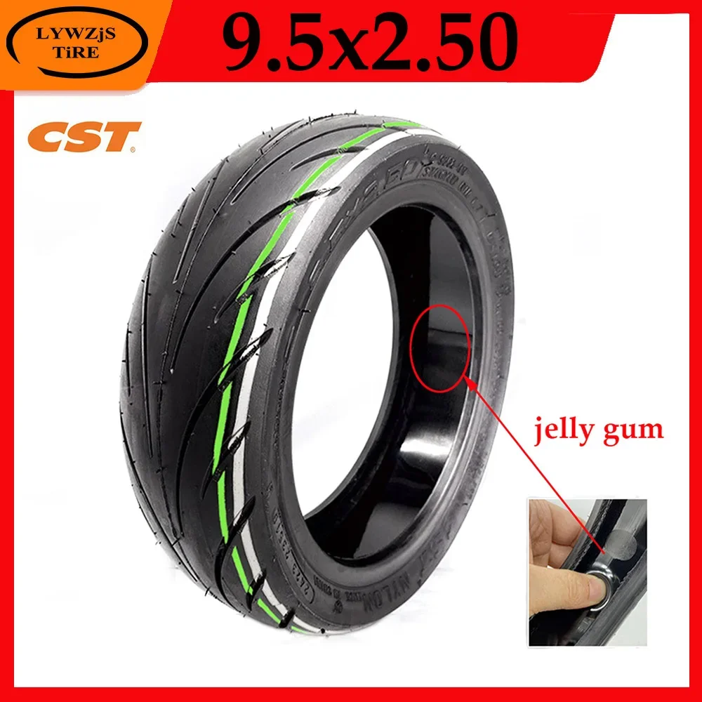 High Quality CST 9.5x2.50 Vacuum Tire Gel Self-healing Tubeless Tyre for Niu KQi3 Electric Scooter Replacement Parts