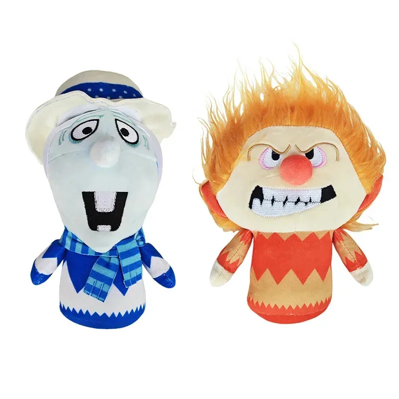 

22 см Heat Miser и Snow Miser Плюшевый милый мультфильм Hot Scrooge Snow Scrooge Plushie Аниме Мягкая набивка Рождественский декор Игрушка в подарок