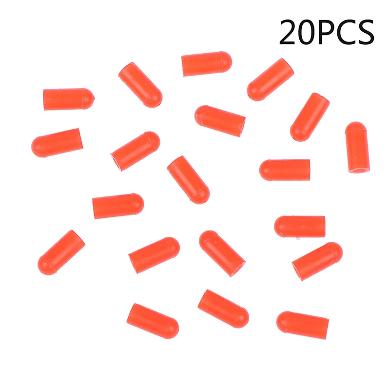 * Hot Sale 20PCS Food Grade Silicone Rubber Needle Cover Syringe Sealing Test Tube End Cap