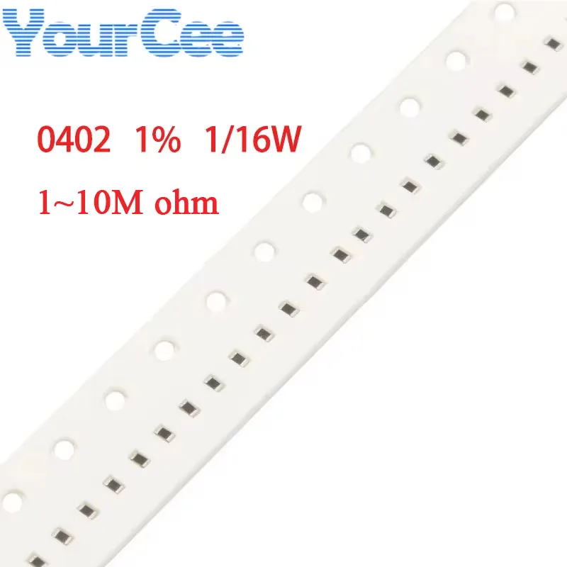 100 stücke 1% smd Widerstand 2,2 1/16w 1 ~ 10m 6,8 2,2 10 20 39 200 510 1k k 3k 10k 27k 43k k k 910k 1m 2,2 m Ohm