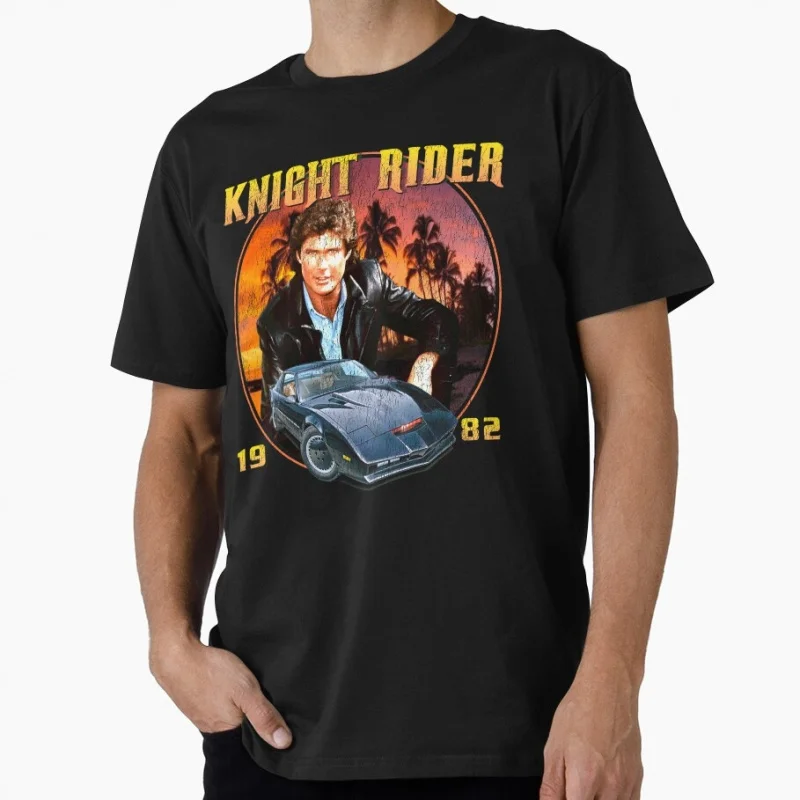 Retro Michael Knight Industries Two thousand Gift T Shirt KITT Worn Graphic clothes Short Sleeve Tee