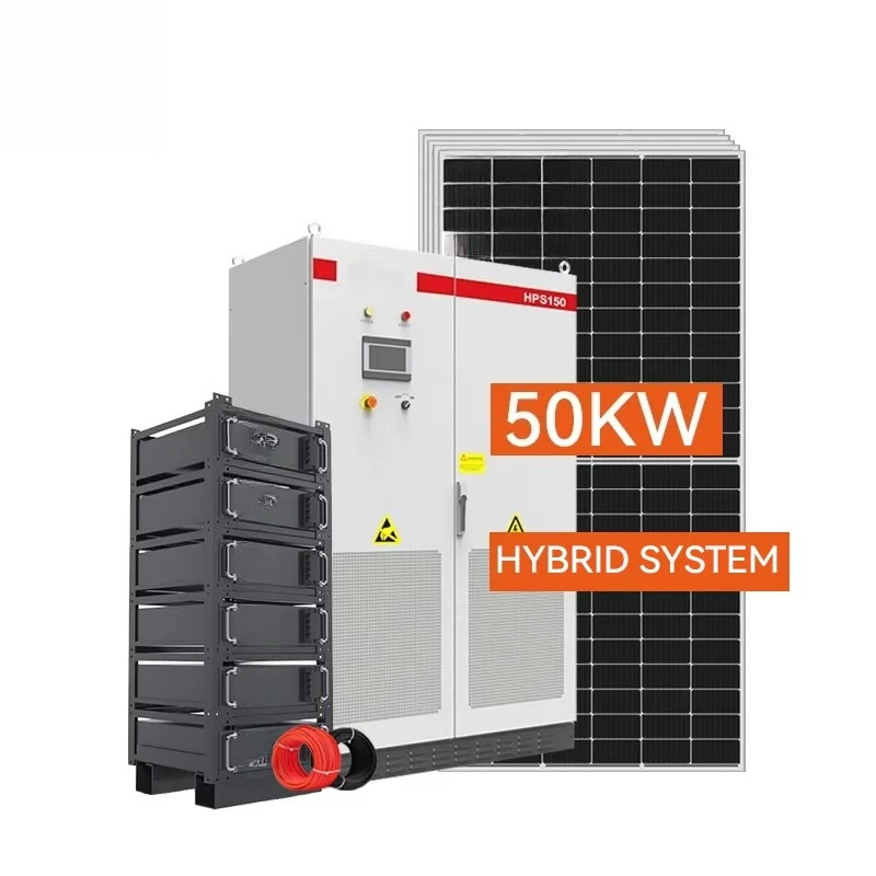 Industrial and commercial hybrid solar power systems with complete kits