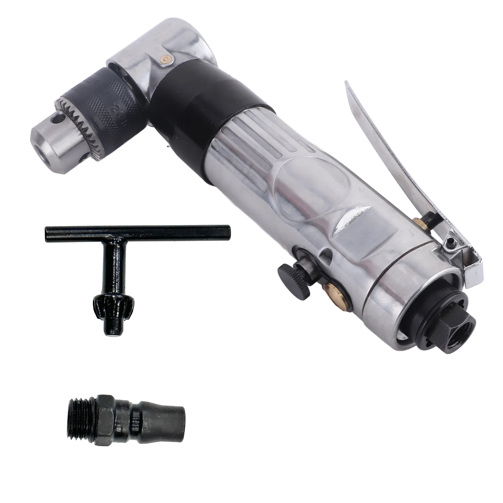 Air Angle Reversible Drill 90° Pneumatic Drilling Super Power Tool with Wrench Elbow Pneumatic Drill Pneumatic Tools