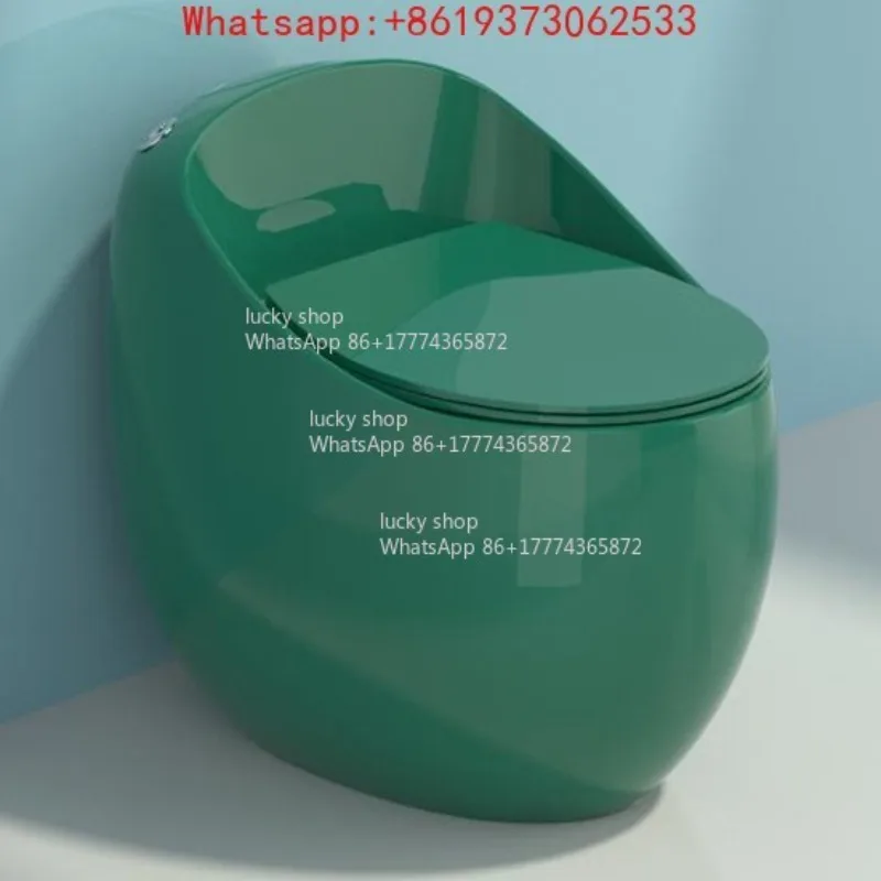 Single Toilet Color Siphon Super Swirl Toilet Outlet Colorful Pumping Toilet Large Pipe Household  Creative