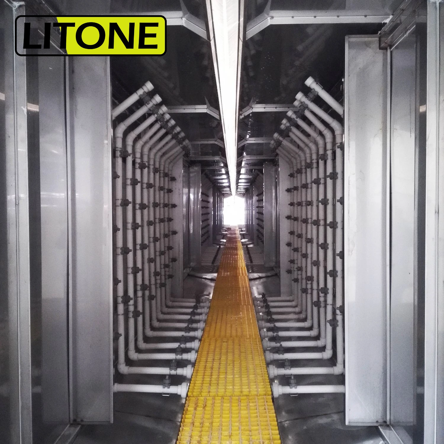 Automatic Horizontal Powder Coating Line With Spray Pretreatment Curing & Drying Ovens New