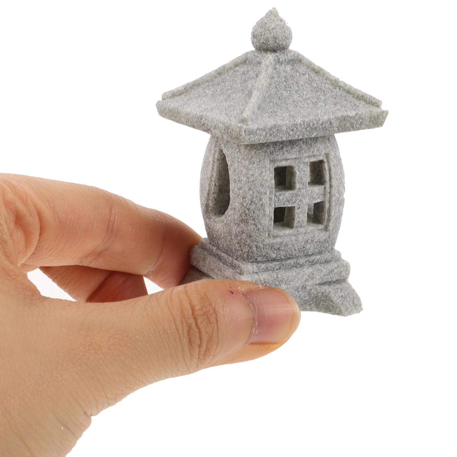 

Каменный фонарь, декор, миниатюрный павильон, статуя из смолы для двора, балкона, небольшой садовый орнамент, микропейзаж, павильон, сад