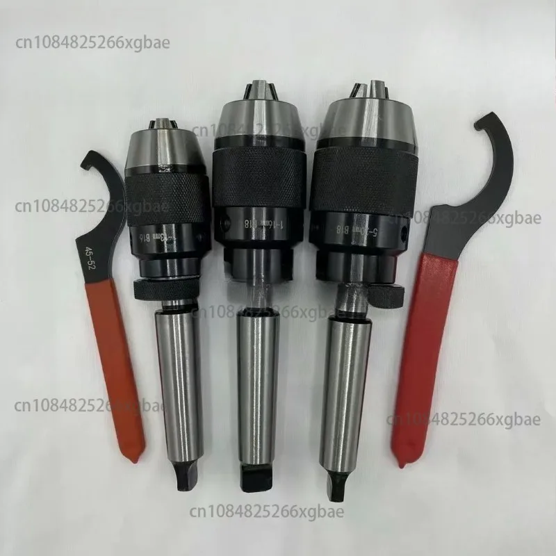 MT2-B18 1-16mm Keyless Drill Chuck MK2 Mandrel Live Core Self-Tightening Taper Steel Lathe Tool Durable Accessory