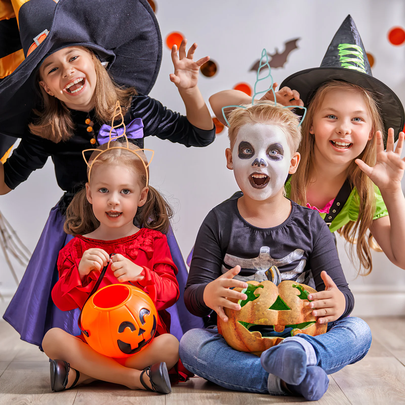 

12 Pcs Fluorescent Unicorn Headband Girls Accsesories Headbands for Kids Hairband Hoop Headdress Accessories