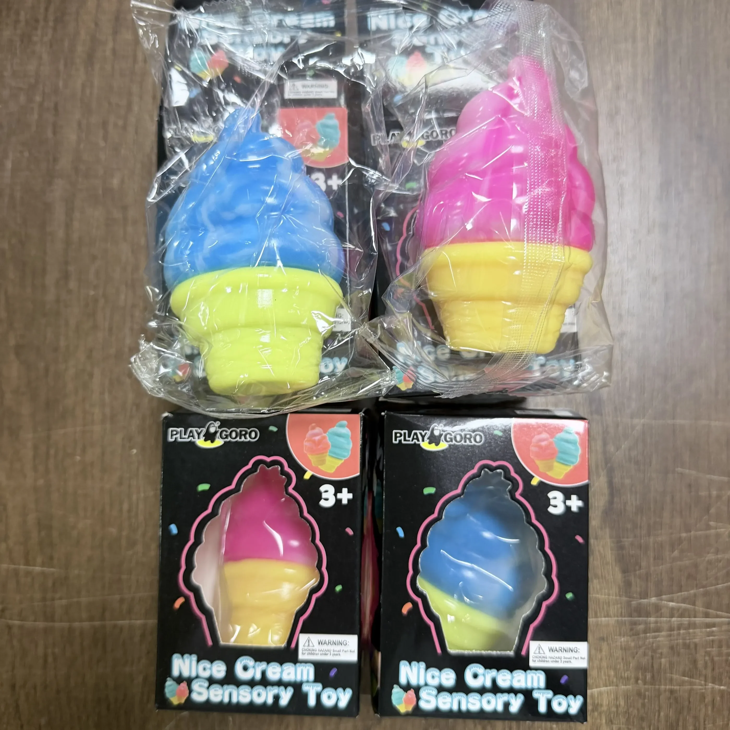 New ice cream decompression toy can relieve anxiety and release stress, tactile toy can rebound decompression artifact