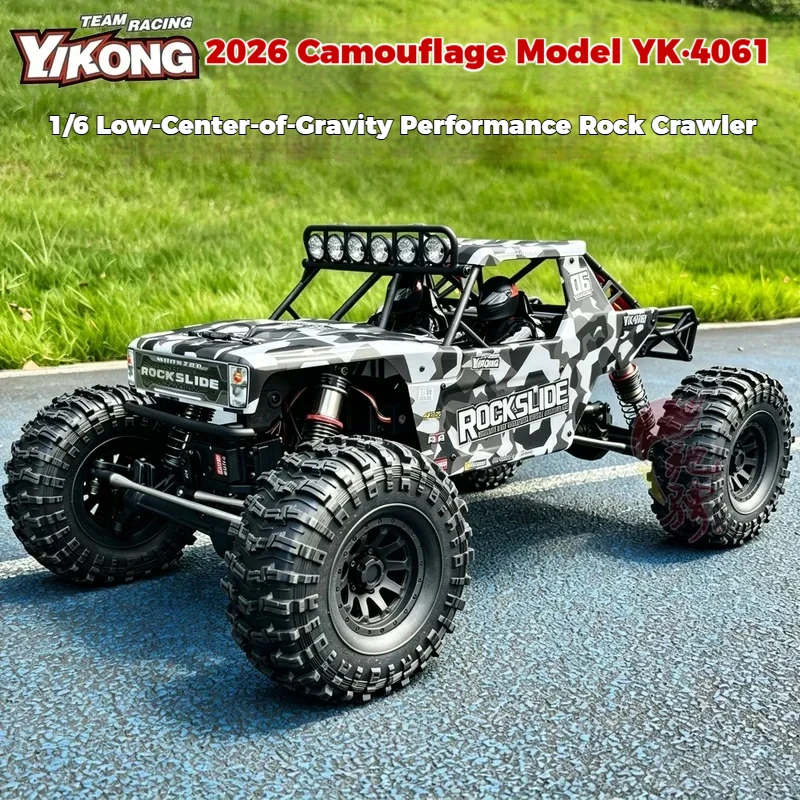 Ykong Yk4061 Rock Slide Rc Rock Crawler 1/6 Scale Electric Off Road Vehicle Low Center Of Gravity Model Car For Terrain Climbing