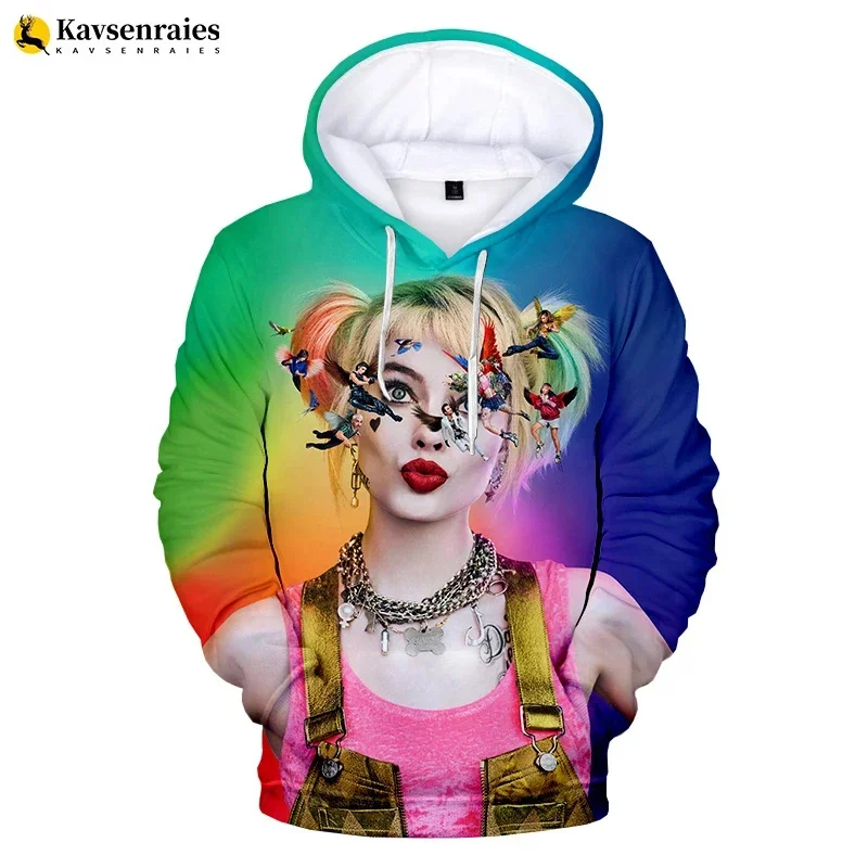 Clown Pattern Printing Men\'s Clothing Autumn Winter Loose Hoodie Trending Products Hooded Sweatshirts Clothes Streetwear Top