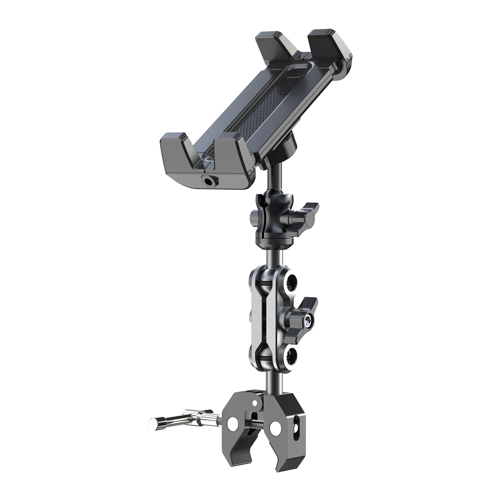 360° Swivel Tablet Holder for Treadmill Stationary Bike Stroller Wheelchair Mic Stand Mount