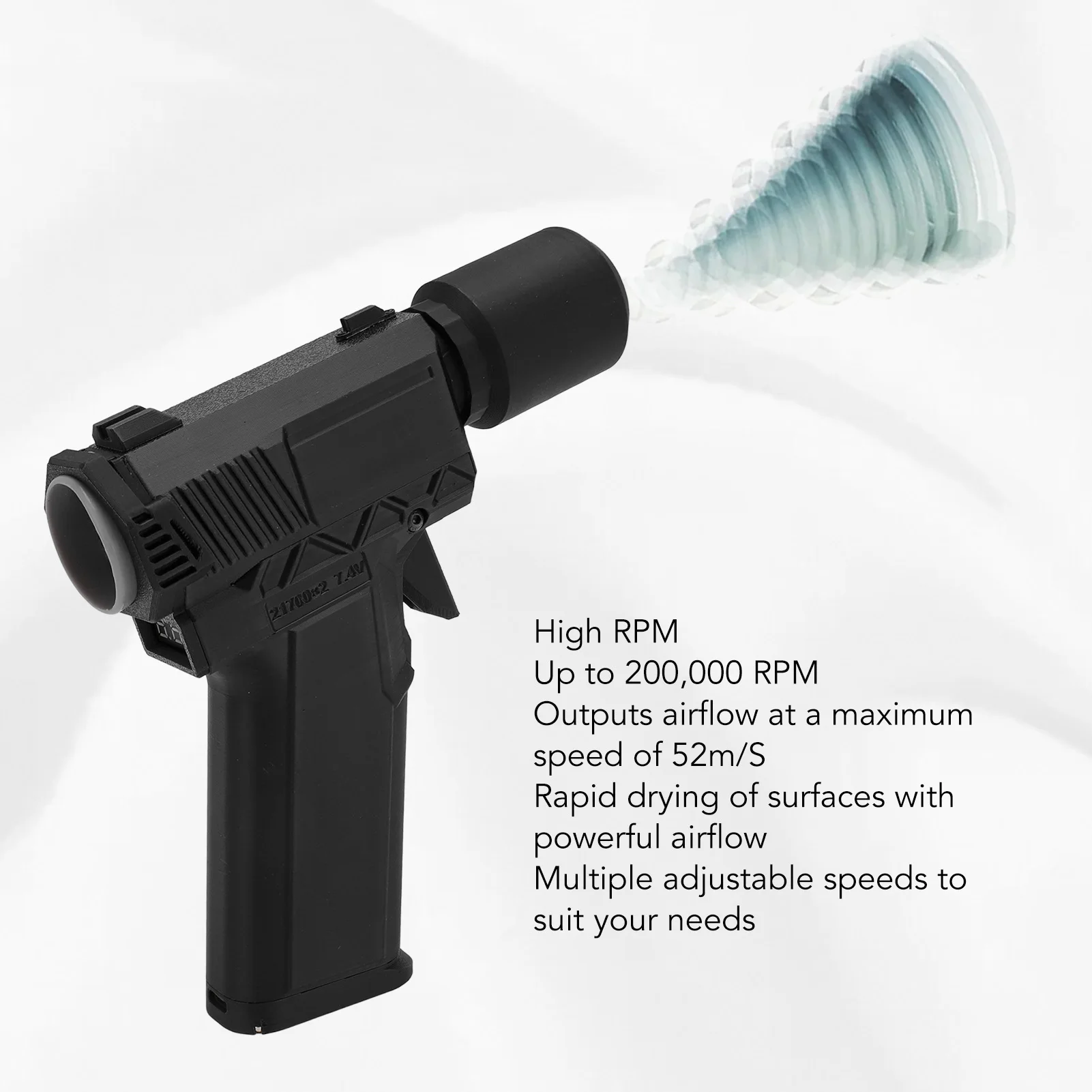 Electric Air Duster Electric Air Blower Multifunctional Efficient 200000RPM Stepless Speed for Computer for Outdoor for Lens