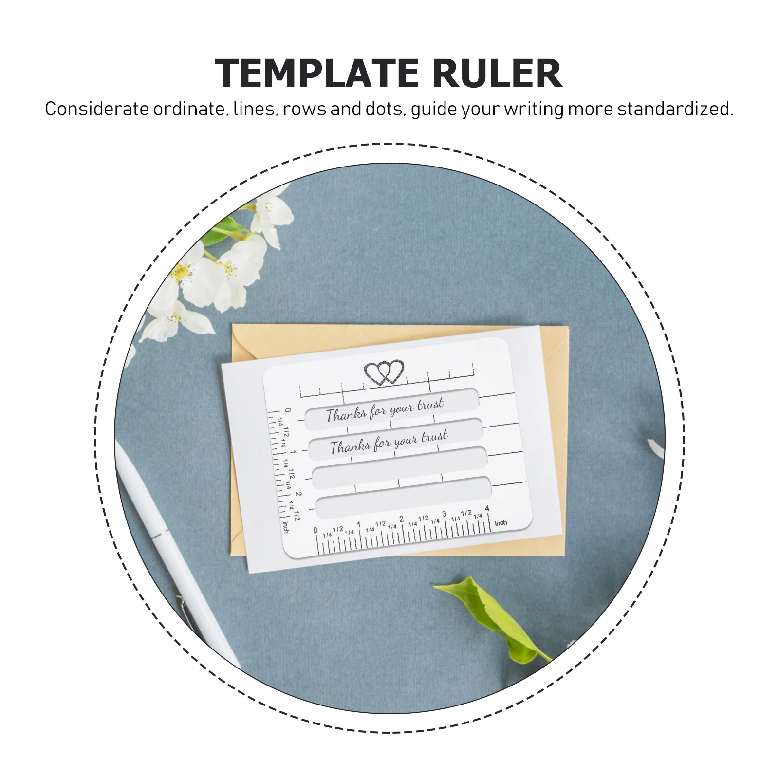 4pcs Greeting Card Templates Plastic Addressing Guide Stencil For Envelop Making Diy Lettering Hollow Out Template Drawing Tool