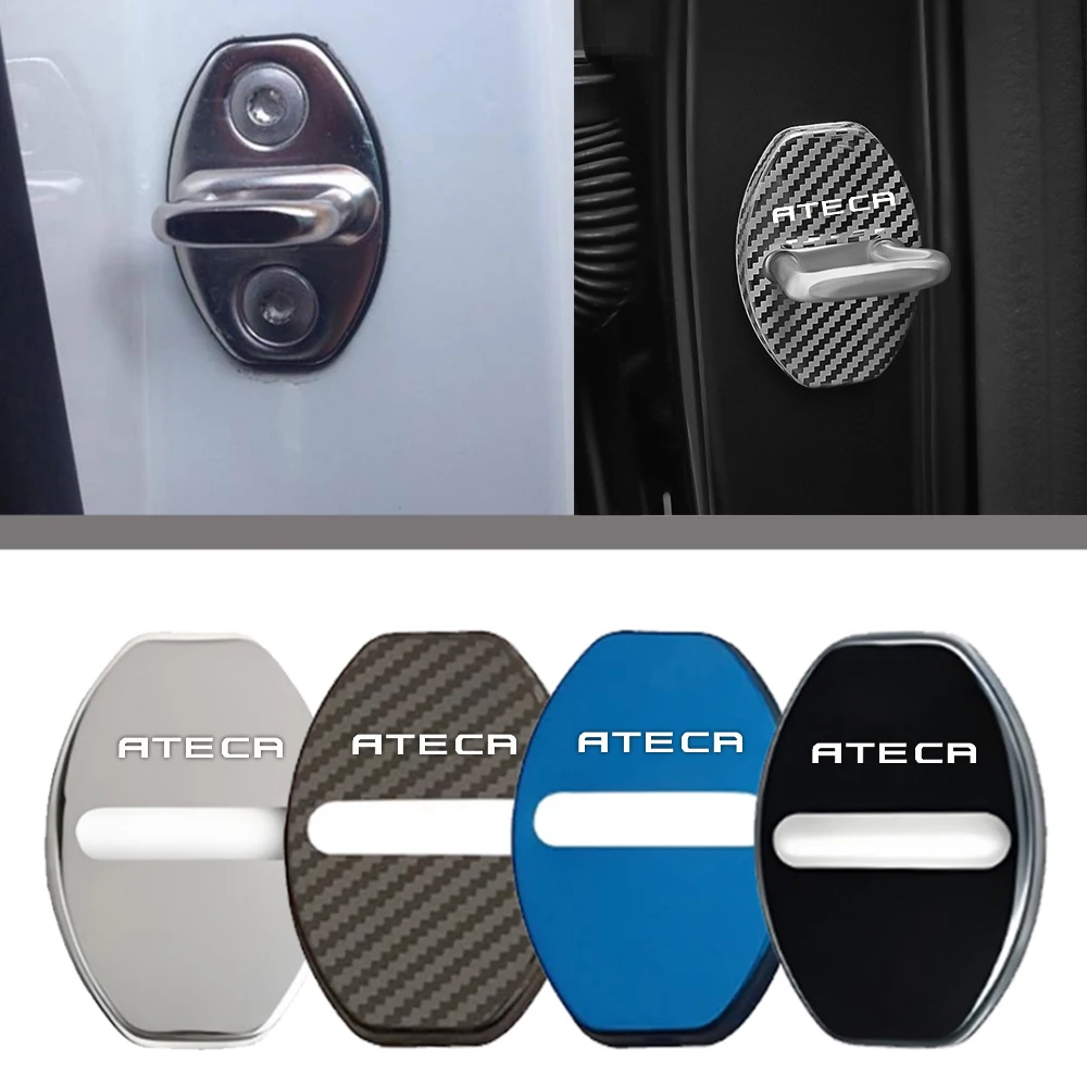 

4pcs Car Door Lock Buckle Protection Cover Anti-rust Waterproof for Seat ATECA CAR Styling Car Door Lock Covers Accessories