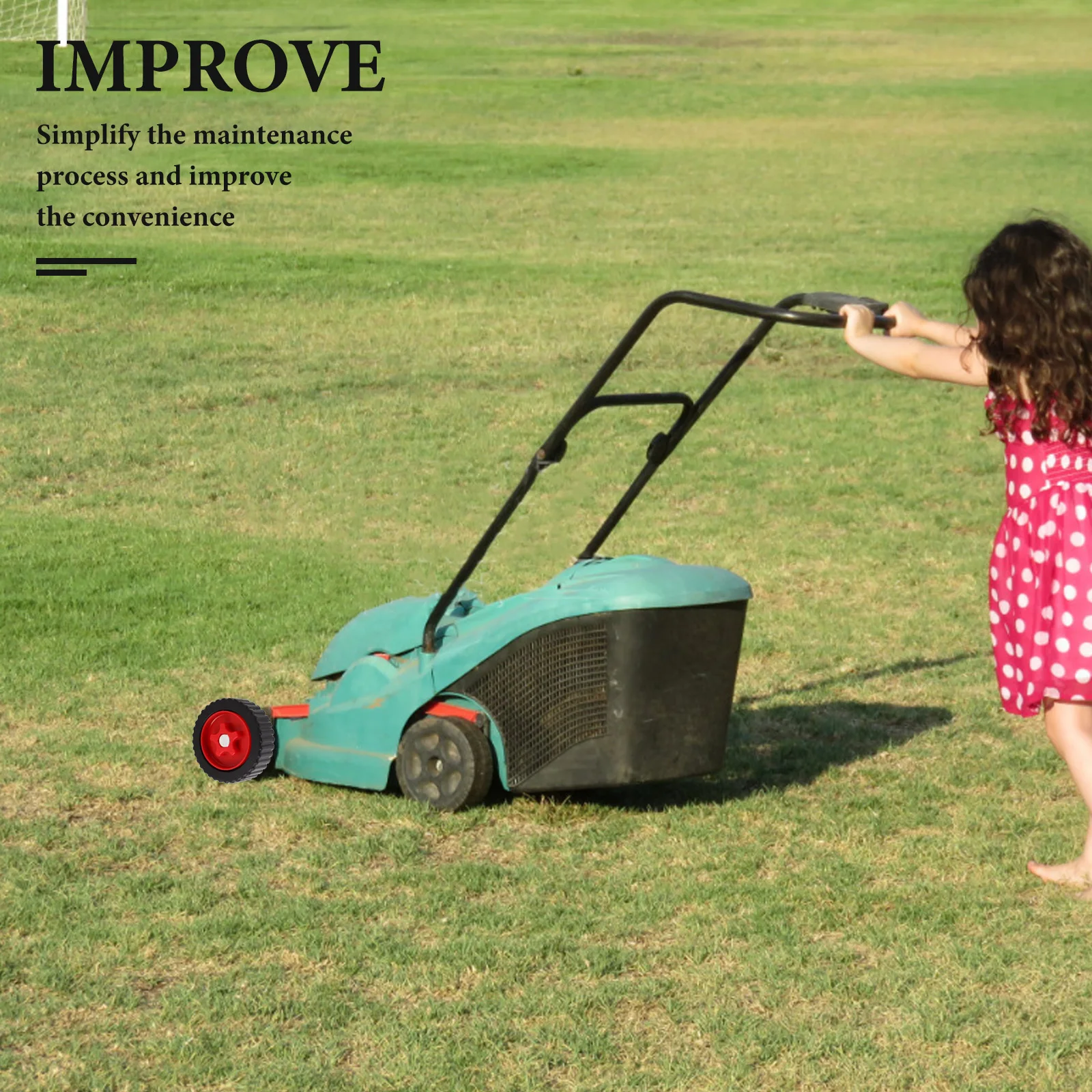 

2pcs Lawn Mower Auxiliary Wheel: Universal Plastic Support Wheels For Enhanced Stability Multifunctional Caster Set For Garden