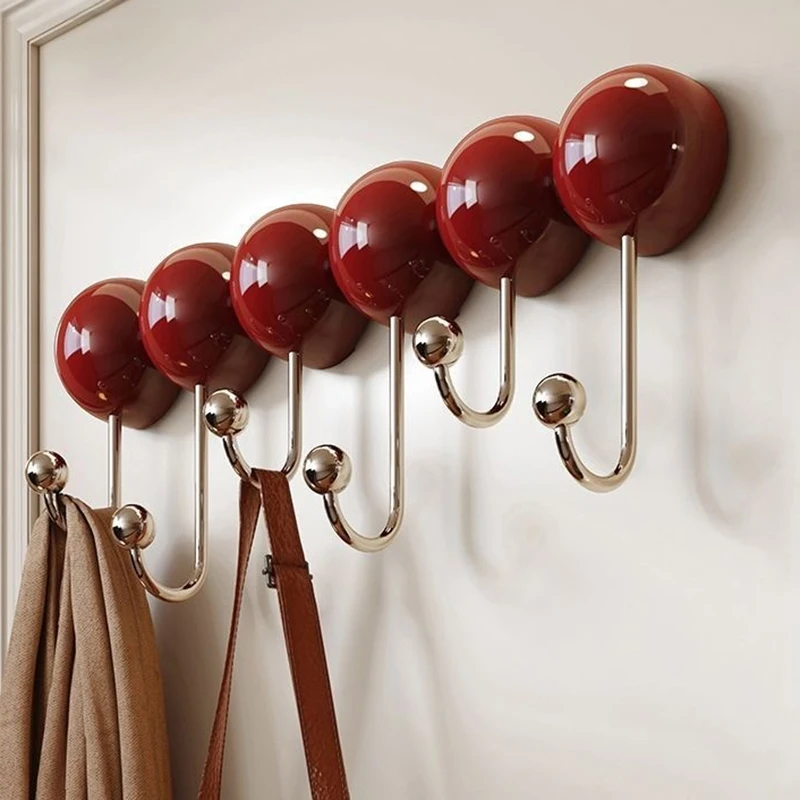 Wall Coat Rack Living Room Adsorption Type Hallstand No Need for Drilling Accessory Hat Racks Entrance Hall Furniture Coat Rack