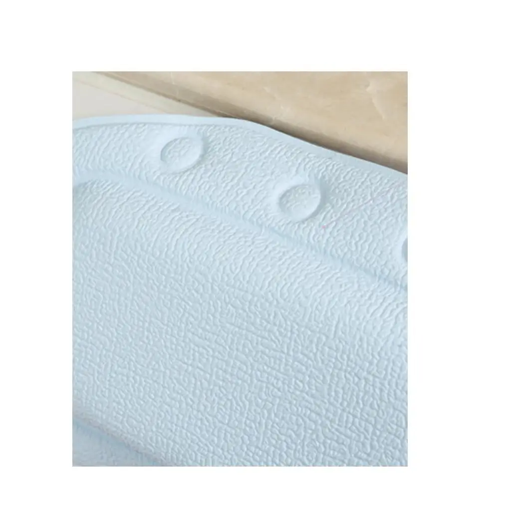 Bath Cushion with Suction Cups Soft Sponge Pillow for Serene Bathtub Escapes