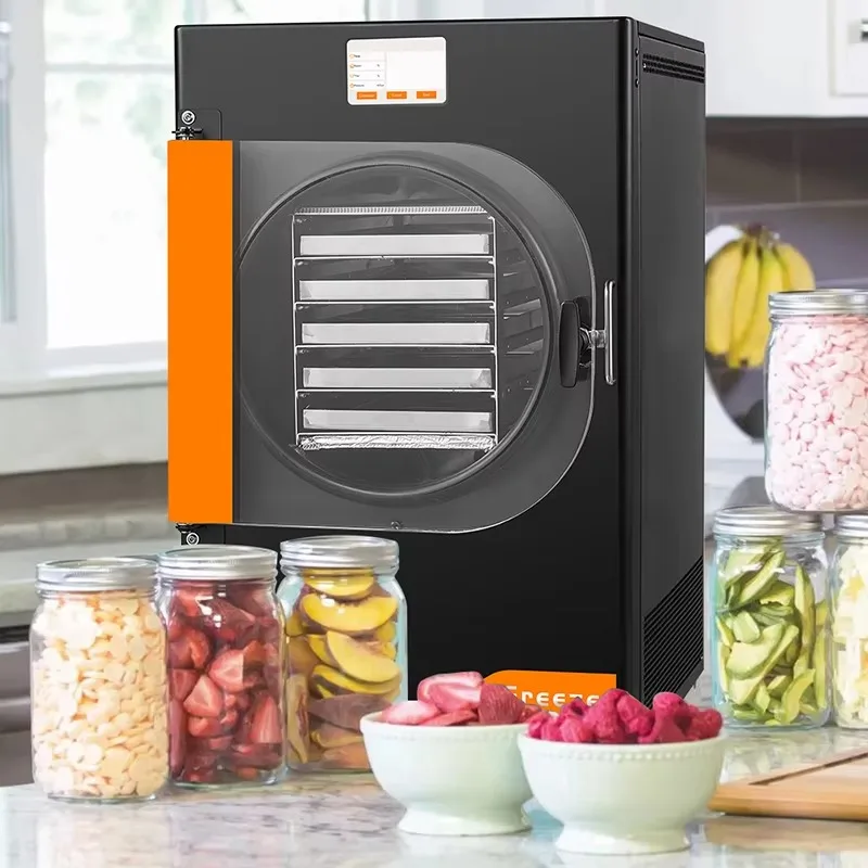 4kg 6Kg Automatic Commercial Freeze Dryer Machine for Home Use for Food Processing Fruit Meat Vegetables Core Pump Gear