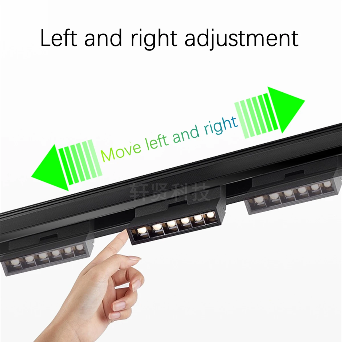 Modern LED Ceiling Lamp Grille Long Tube Pendant Surface Mounted Spotlight Embedded  Magnetic Track Lighting