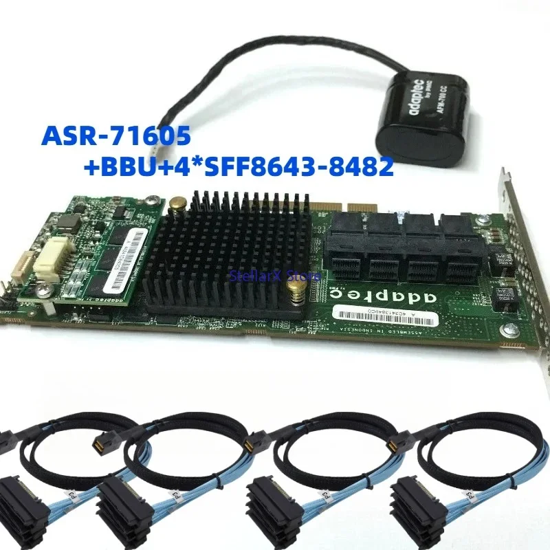 ASR-71605 16-port array card sas pass-through card 1GB cache RAID HBA pass-through
